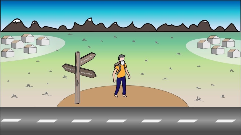 caixeiro viajante - ilustração